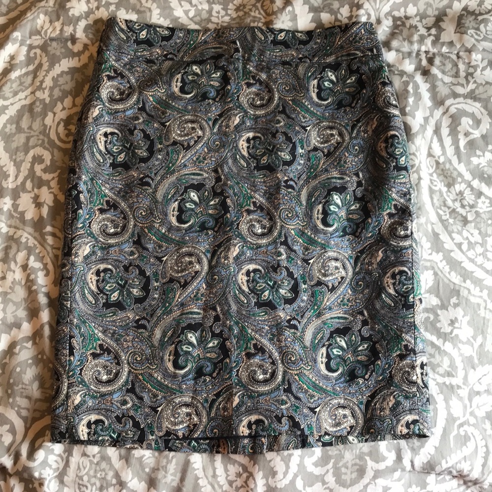 Paisley Pencil Skirt